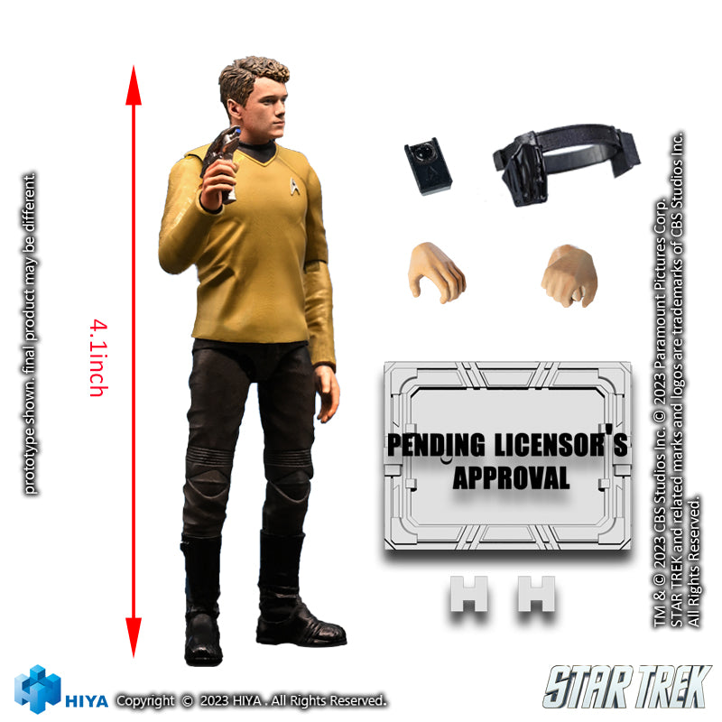 HIYA Exquisite Mini Series 1/18 Scale 4 Inch STAR TREK 2009 Chekov Action Figure