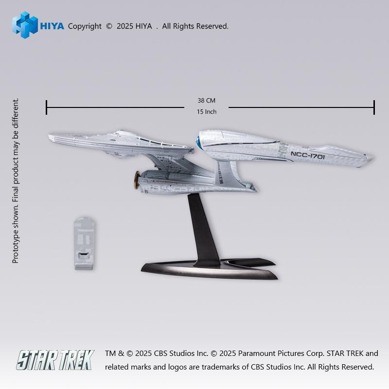 HIYA REPLICAart Series None Scale 15 Inch Star Trek 2009  USS Enterprise NCC-1701 Light Up Starship