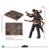 HIYA Exquisite Mini Series 1/18 Scale 4 Inch The Walking Dead  Dead City  Walker King Action Figure