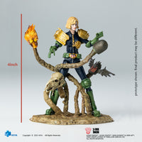 HIYA Exquisite Mini Series 1/18 Scale 4 Inch JUDGE DREDD Judge Anderson VS The Dark Judges Action Figure