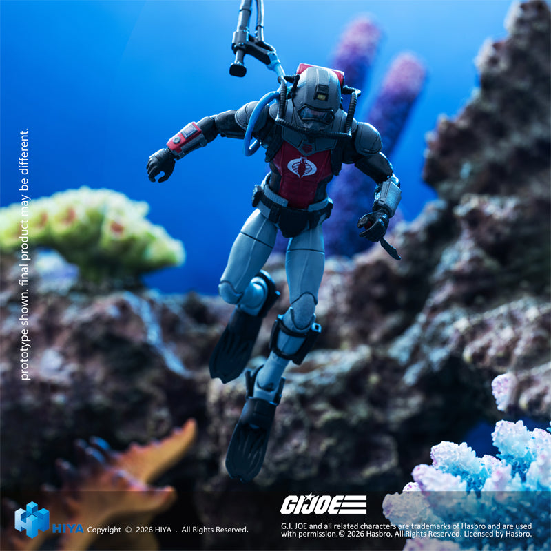 HIYA Exquisite Mini Series 1/18 Scale 4 Inch G.I.Joe Cobra Eel Action