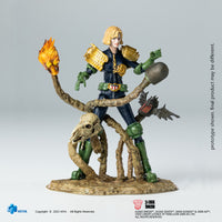 HIYA Exquisite Mini Series 1/18 Scale 4 Inch JUDGE DREDD Judge Anderson VS The Dark Judges  Action Figure