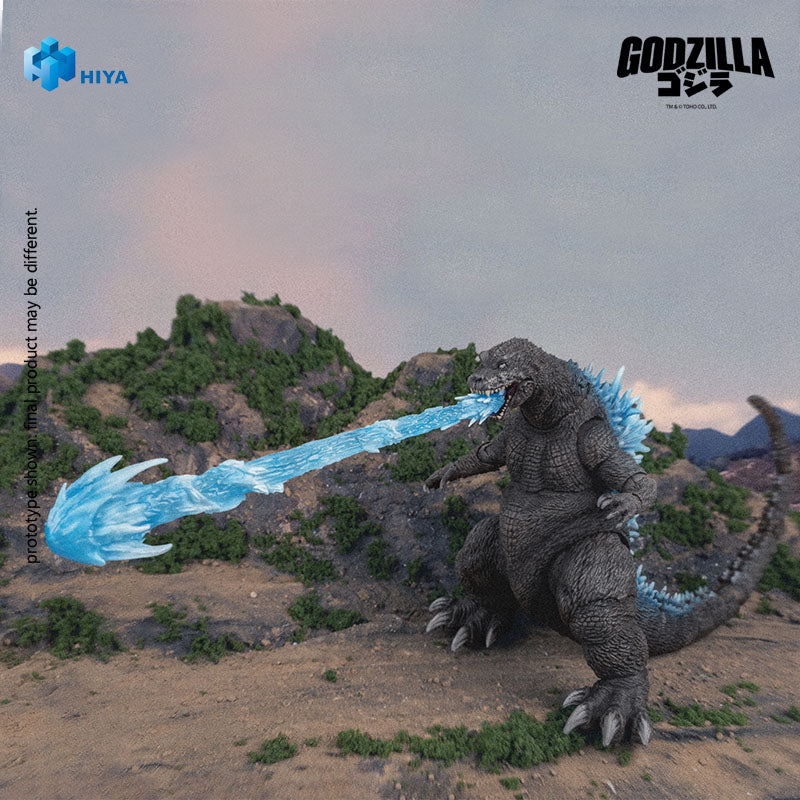 HIYA Exquisite Basic Series  None Scale 7 Inch Godzilla Mothra and King Ghidorah Giant Monsters All-Out Attack (2001) Heat Ray Godzilla Action Figure