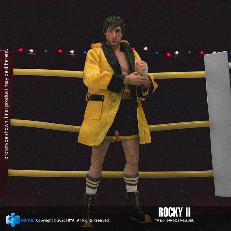 ボクシング ロッキーのフィギア HIYA Exquisite Super Series 1/12 Scale 6.3 Inch Rocky II Rocky Boxer V