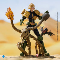 HIYA Exquisite Mini Series 1/18 Scale 4 Inch JUDGE DREDD Judge Anderson VS The Dark Judges  Action Figure