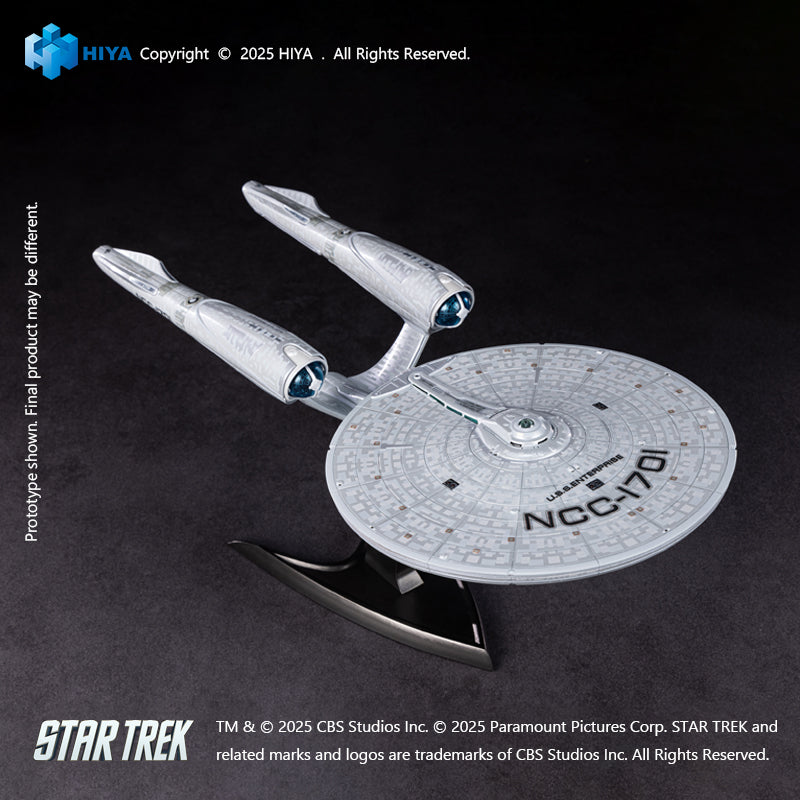 HIYA REPLICAart Series None Scale 15 Inch Star Trek 2009  USS Enterprise NCC-1701 Light Up Starship