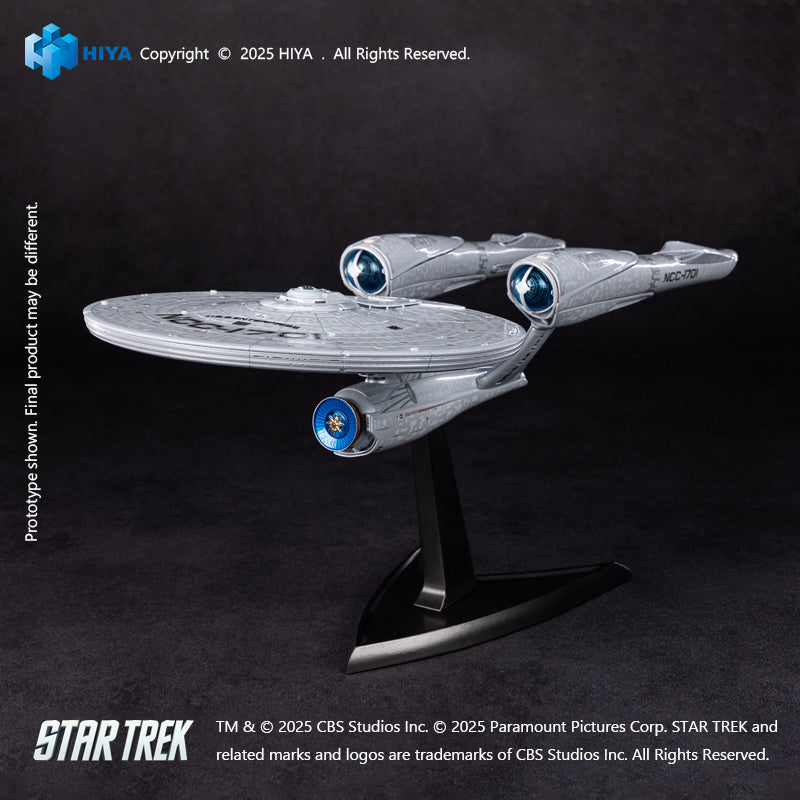 HIYA REPLICAart Series None Scale 15 Inch Star Trek 2009  USS Enterprise NCC-1701 Light Up Starship