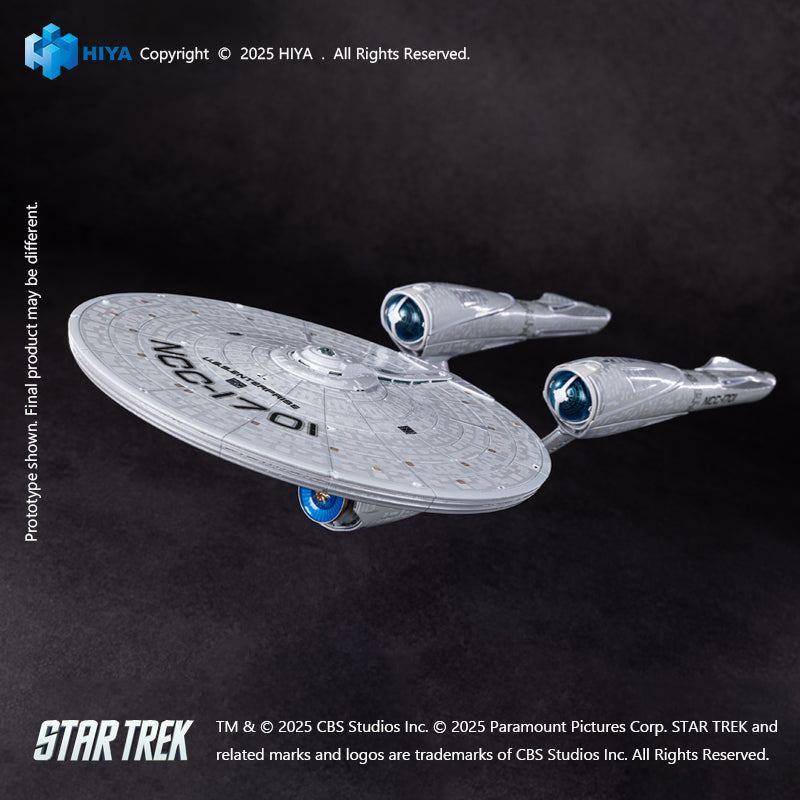 HIYA REPLICAart Series None Scale 15 Inch Star Trek 2009  USS Enterprise NCC-1701 Light Up Starship