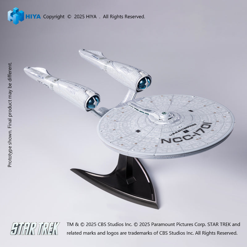 HIYA REPLICAart Series None Scale 15 Inch Star Trek 2009  USS Enterprise NCC-1701 Light Up Starship