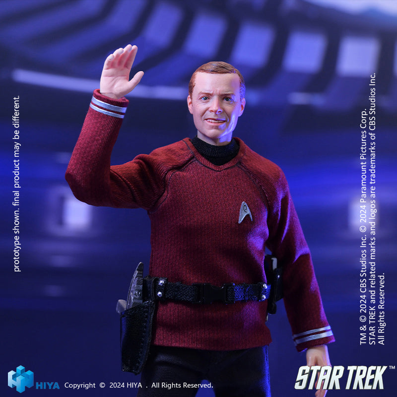 HIYA Exquisite Super Series 1/12 Scale 6 Inch STAR TREK 2009 Scotty Action Figure