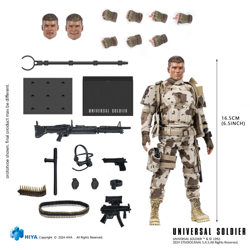 HIYA Exquisite Super Series 1/12 Scale 6 Inch Universal Soldier Andrew Scott Action Figure