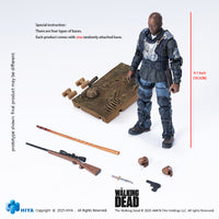 HIYA Exquisite Mini Series 1/18 Scale 4 Inch The Walking Dead Morgan Action Figure