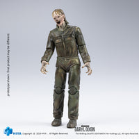 HIYA Exquisite Mini Series 1/18 Scale 4 Inch The Walking Dead Daryl Dixon Dark Eyes Walker Action Figure