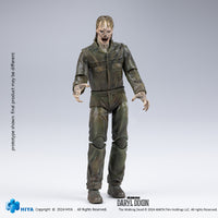 HIYA Exquisite Mini Series 1/18 Scale 4 Inch The Walking Dead Daryl Dixon Dark Eyes Walker Action Figure