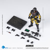 HIYA Exquisite Mini Series 1/18 Scale 4.1 Inch G.I.Joe Cobra Officers Python Patrol Version Action Figure