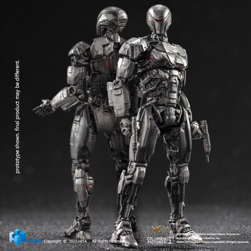 HIYA Exquisite Mini Series 1/18 Scale 4 Inch  ROBOCOP 2014 EM208 TWO PACK Action Figure