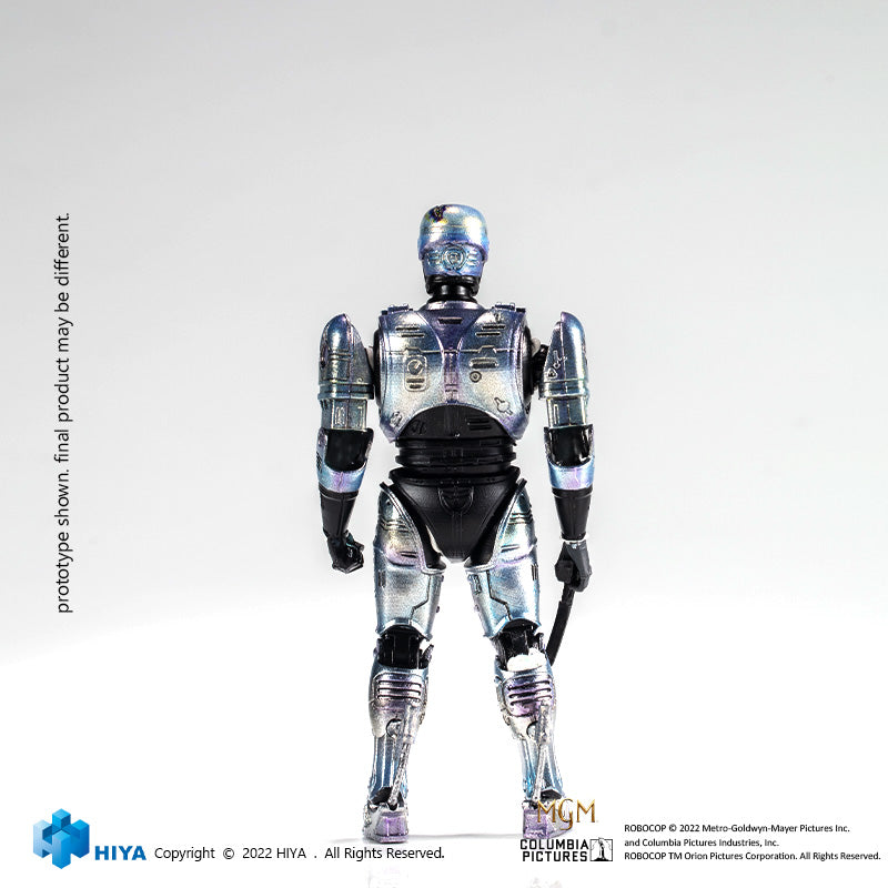 HIYA Exquisite Mini Series 1/18 Scale 4 Inch  ROBOCOP 2 Battle Damage Robocop Action Figure