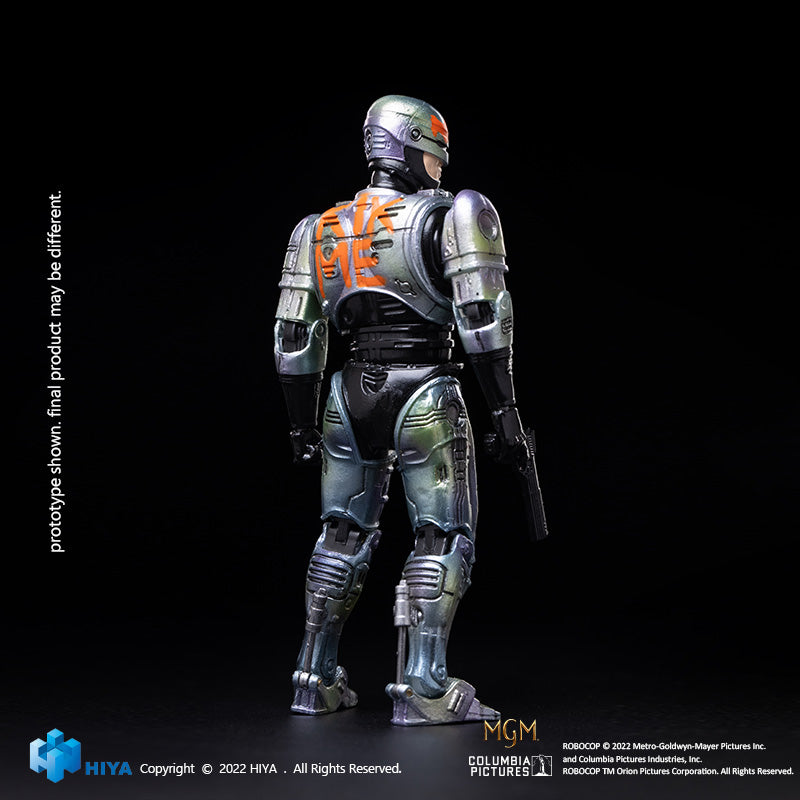 HIYA Exquisite Mini Series 1/18 Scale 4 Inch  ROBOCOP KICK ME PX Action Figure