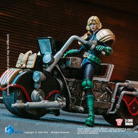 HIYA Exquisite Mini Series 1/18 Scale 4 Inch JUDGE DREDD Judge Anderson & Lawmaster MK Ⅱ Set Action Figure