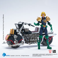 HIYA Exquisite Mini Series 1/18 Scale 4 Inch JUDGE DREDD Judge Anderson & Lawmaster MK Ⅱ Set Action Figure