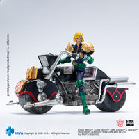 HIYA Exquisite Mini Series 1/18 Scale 4 Inch JUDGE DREDD Judge Anderson & Lawmaster MK Ⅱ Set Action Figure