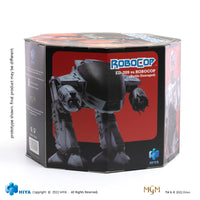 HIYA Exquisite Mini Series 1/18 Scale 4 Inch ED209 VS Robocop BattleDamage 2 Pack SDCC2022 Exclusive