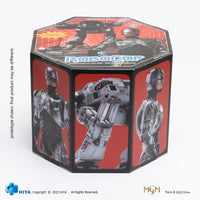 HIYA Exquisite Mini Series 1/18 Scale 4 Inch ED209 VS Robocop BattleDamage 2 Pack SDCC2022 Exclusive