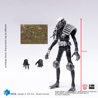HIYA Exquisite Mini Series 1/18 Scale 4 Inch JUDGE DREDD Black and White Judge Mortis Action Figure