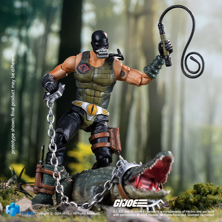 Hiya Toys EXQUISITE MINI Series Croc Master & Fiona from G.I.Joe!