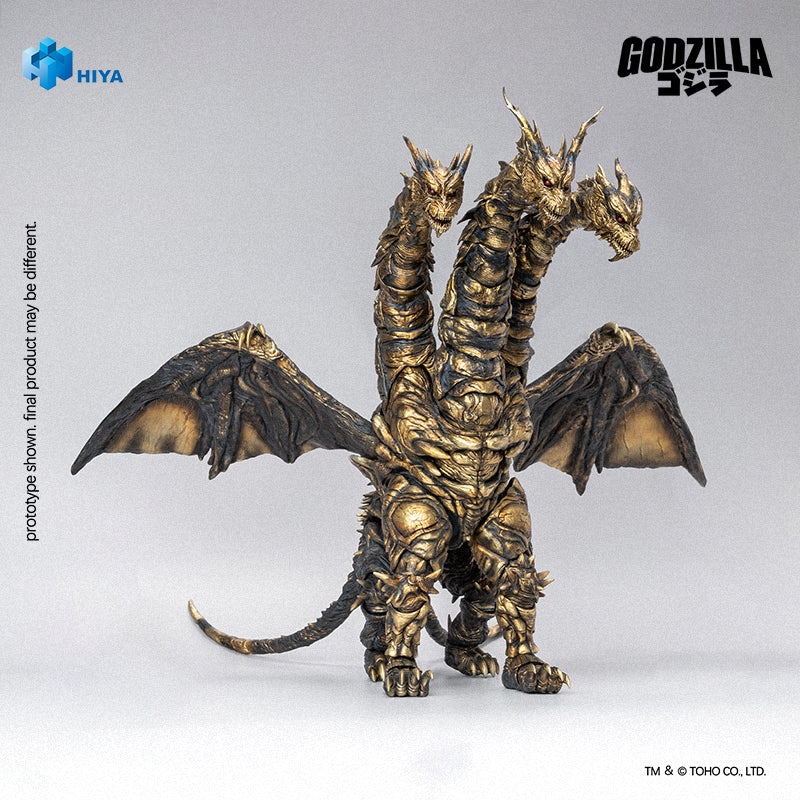 HIYA Exquisite Basic Series  None Scale 14 Inch Godzilla Final Wars 2004 Keizer Ghidorah Action Figure