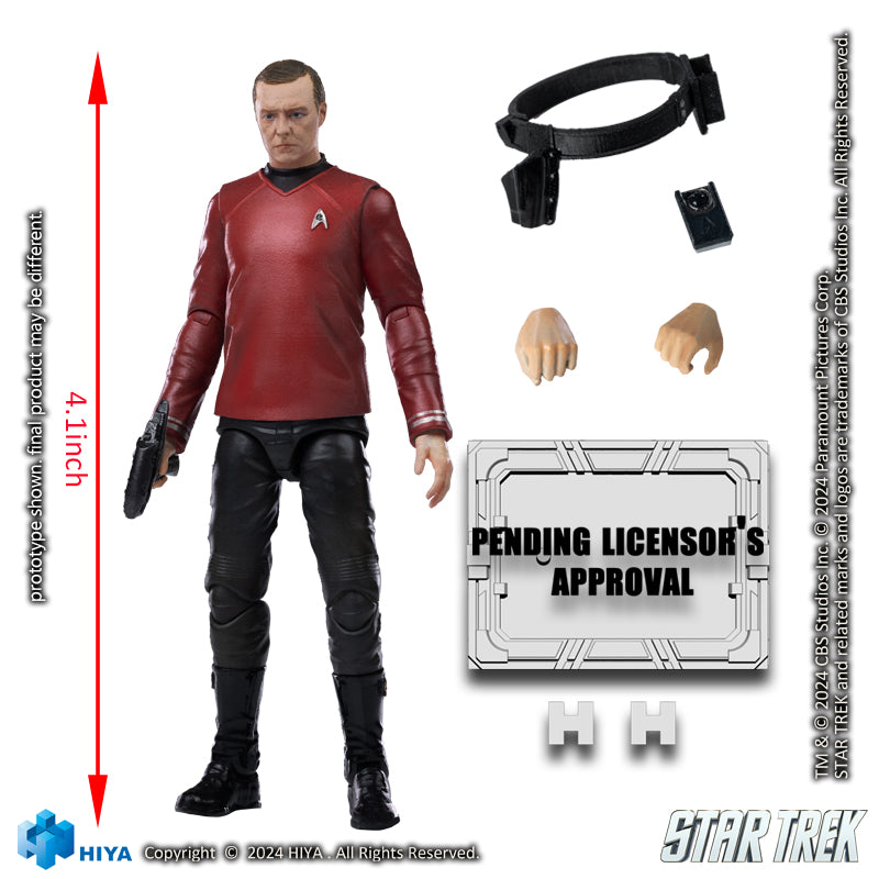 HIYA Exquisite Mini Series 1/18 Scale 4 Inch STAR TREK 2009 Scotty Action Figure