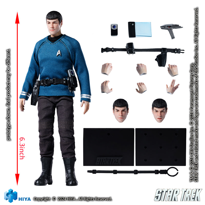 HIYA Exquisite Super Series 1/12 Scale 6 Inch STAR TREK 2009 Spock Action Figure