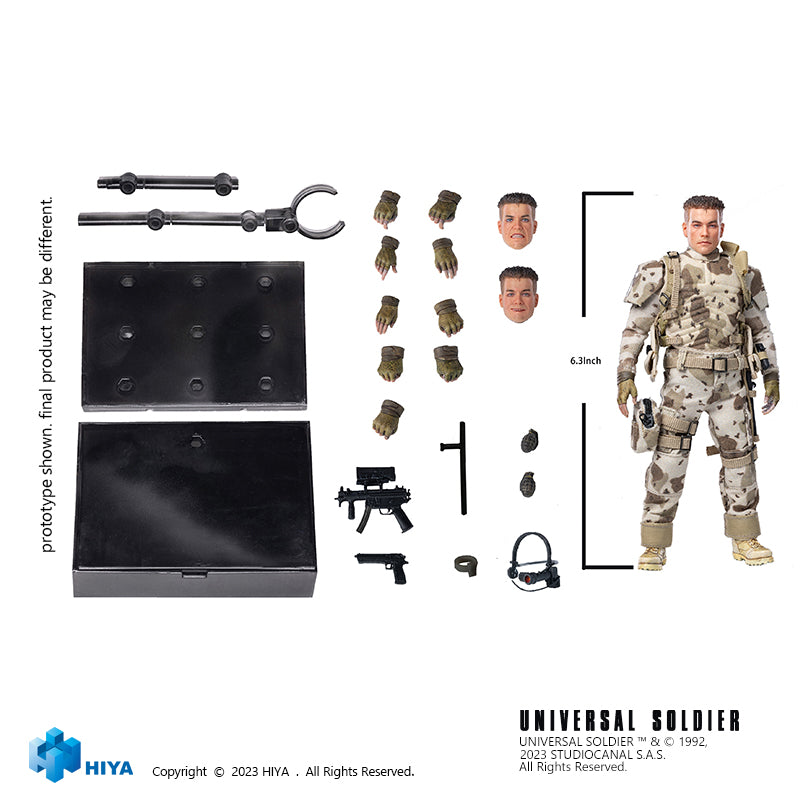 HIYA Exquisite Super 1/12 Scale 6 Inch Universal Soldier Luc Deveraux Action Figure