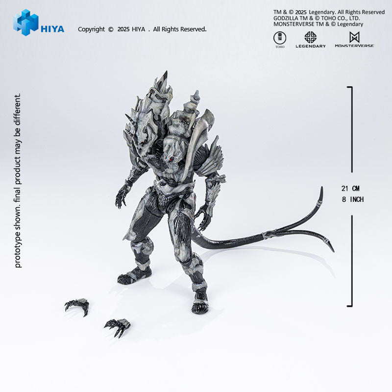 HIYA Exquisite Basic Series  None Scale 8 Inch Godzilla Final Wars 2004  Monster X Action Figure