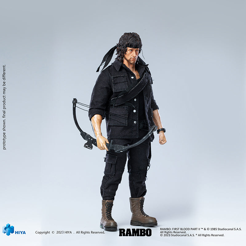 HIYA Exquisite Super Series 1/12 Scale 6.5 Inch FIRST BLOOD Part II  Rambo Action Figure