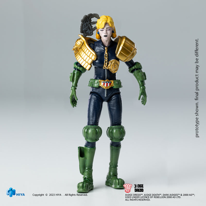 HIYA Exquisite Mini Series 1/18 Scale 4 Inch JUDGE DREDD Hall of Heroes Judge Anderson Action Figure