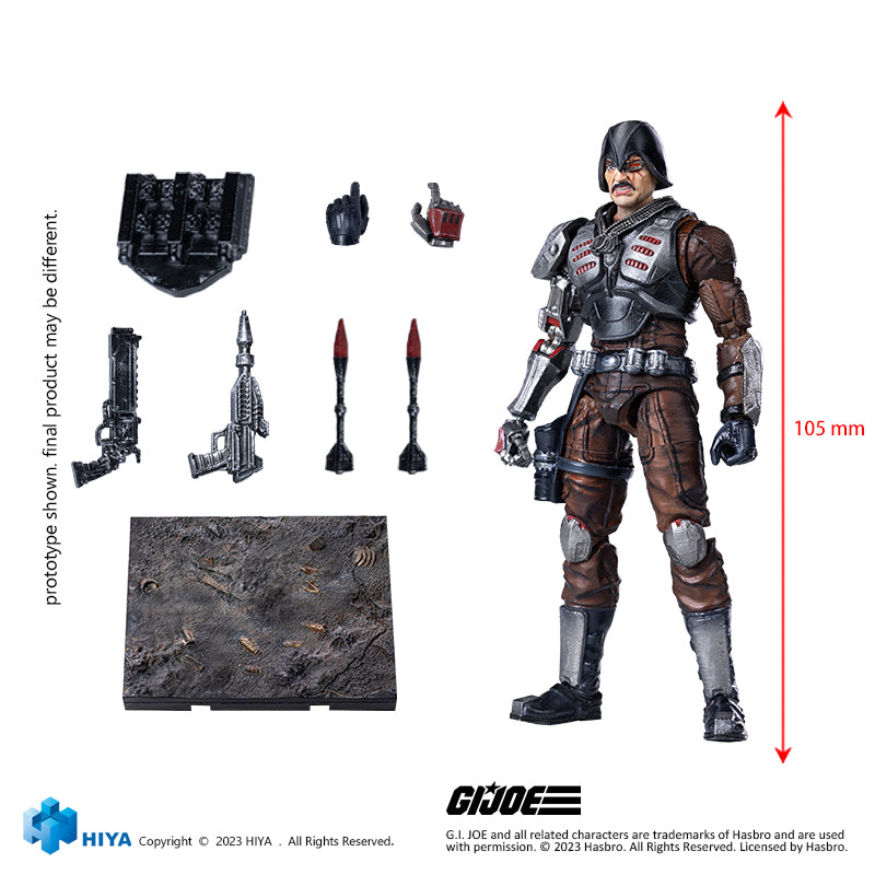 HIYA Exquisite Mini Series 1/18 Scale 4 Inch G.I.Joe Major Bludd Action Figure