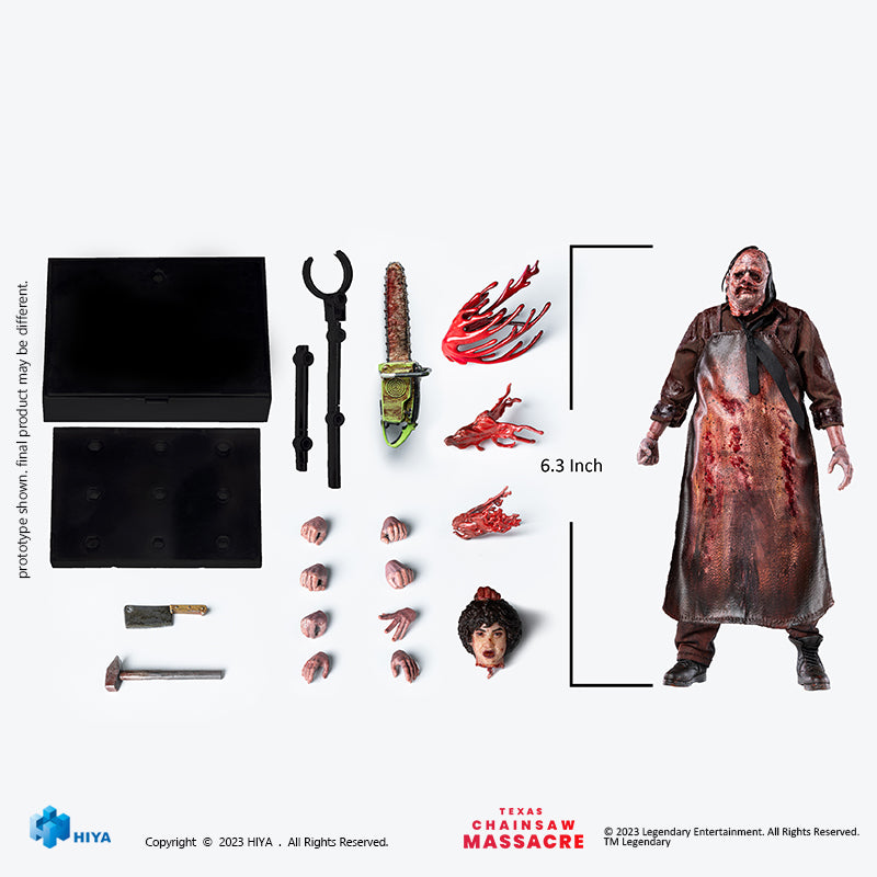 HIYA Exquisite Super Series 1/12 Scale 6 Inch Texas Chainsaw Massacre 2022 Leatherface Action Figure