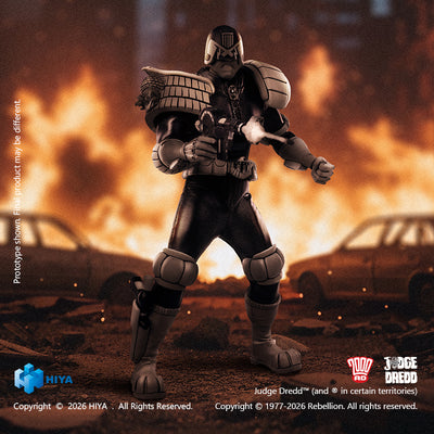 HIYA Exquisite Super Series 1/12 Scale 6 Inch JUDGE DREDD Judge Dredd Black&White Ver. Action Figure