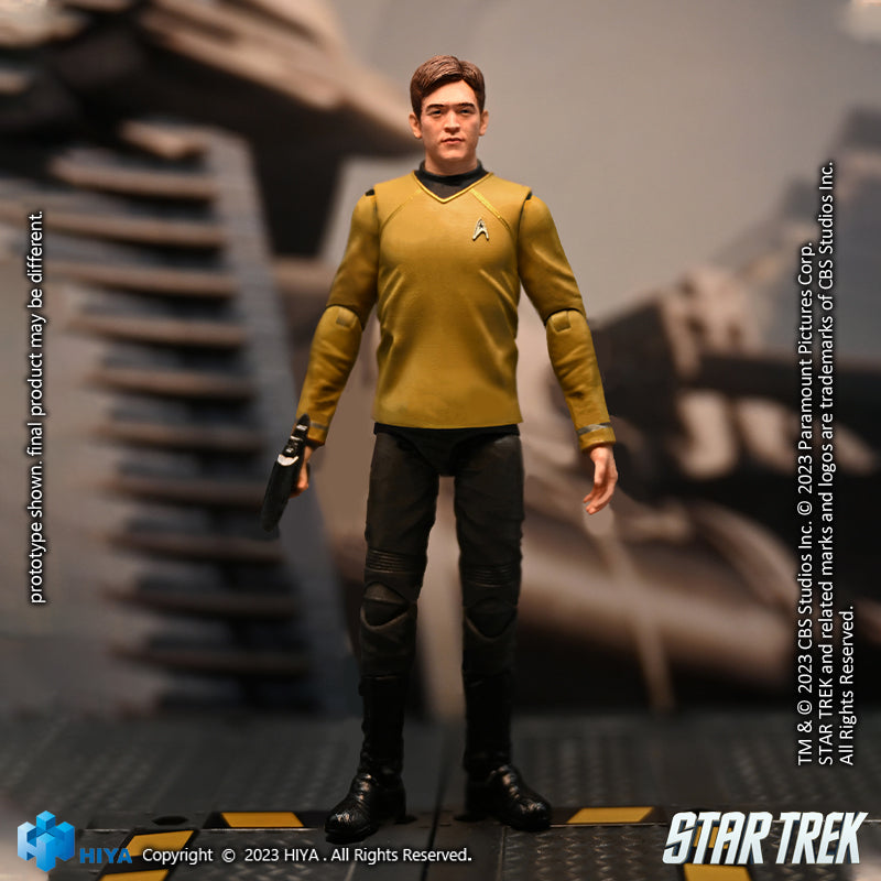 HIYA Exquisite Mini Series 1/18 Scale 4 Inch STAR TREK 2009 Sulu Actio