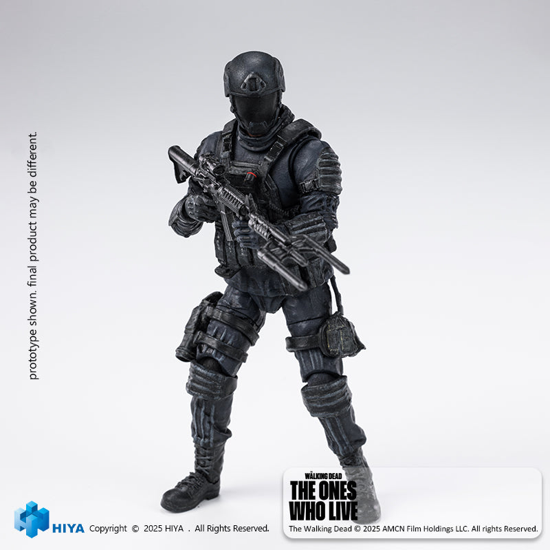 HIYA Exquisite Mini Series 1/18 Scale 4 Inch The Walking Dead  The  Ones Who Lived CRM Soldier Action Figure