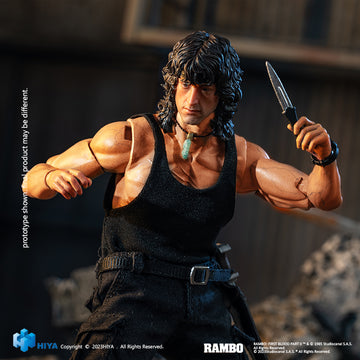 HIYA Exquisite Super Series 1/12 Scale 6 Inch Rambo III  Rambo Action Figure
