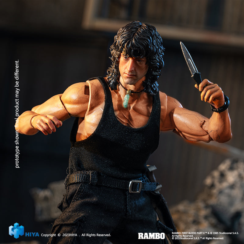 HIYA Exquisite Super Series 1/12 Scale 6 Inch Rambo III Rambo Action F