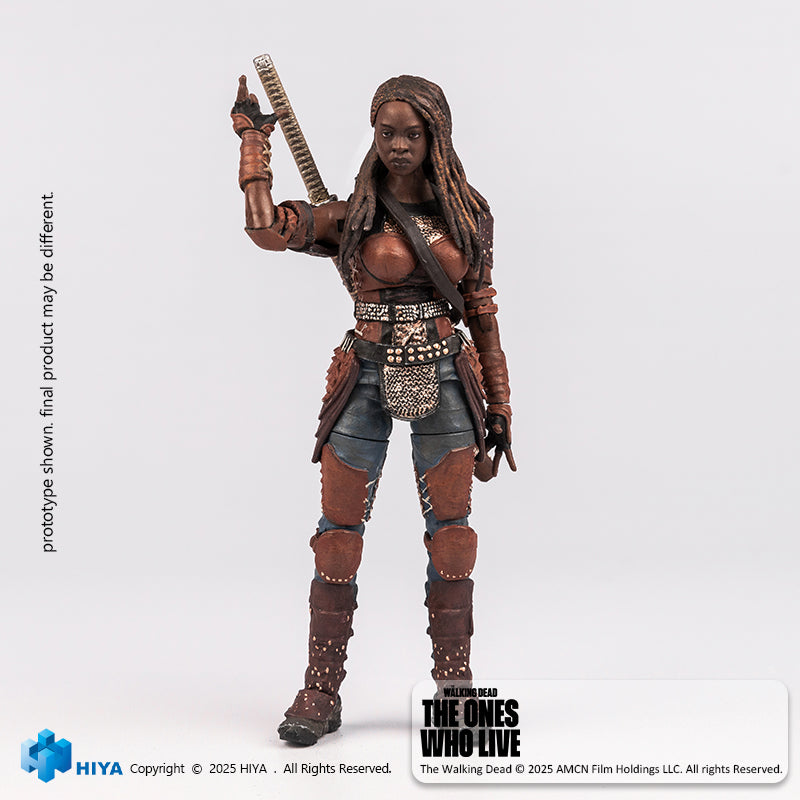 HIYA Exquisite Mini Series 1/18 Scale 4 Inch The Walking Dead The Ones Who Lived Michonne Action Figure