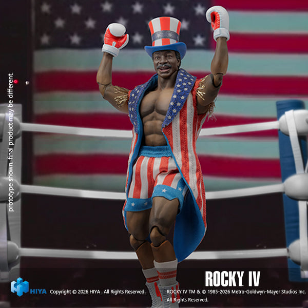 HIYA Exquisite Super Series 1/12 Scale 6 Inch Rocky IV Apollo Action Figure