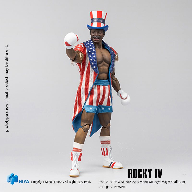 HIYA Exquisite Super Series 1/12 Scale 6 Inch Rocky IV Apollo Action Figure