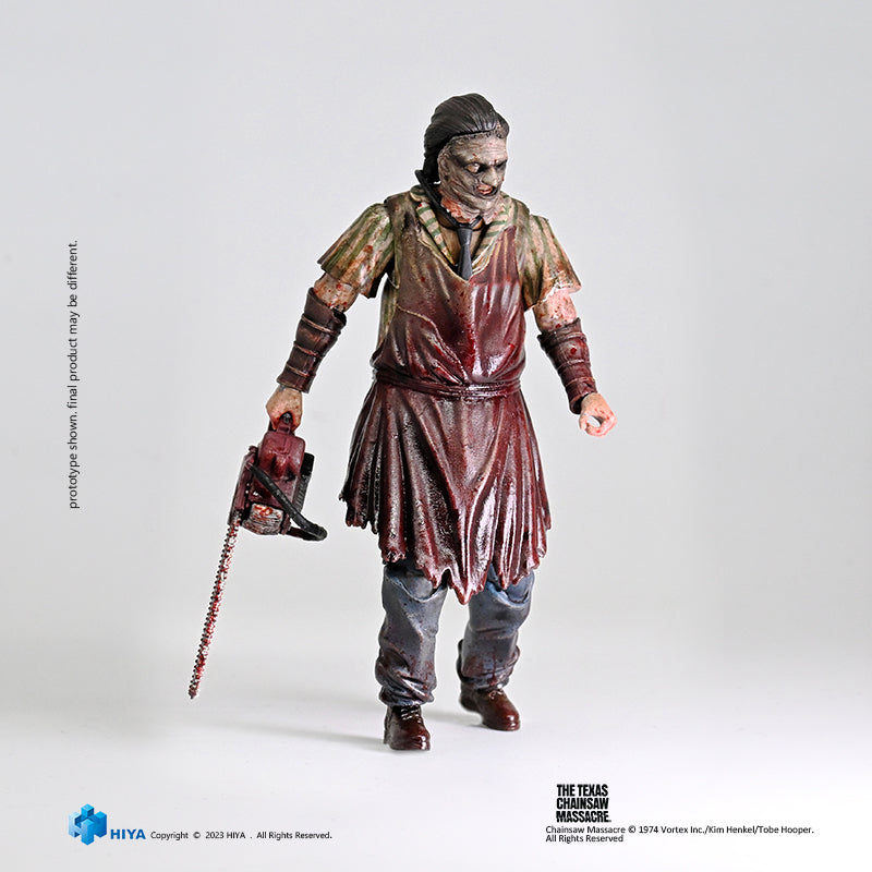 HIYA Exquisite Mini Series 1/18 Scale 4 Inch Texas Chainsaw Massacre 2003 Thomas Hewitt Slaughter Ver. Action Figure