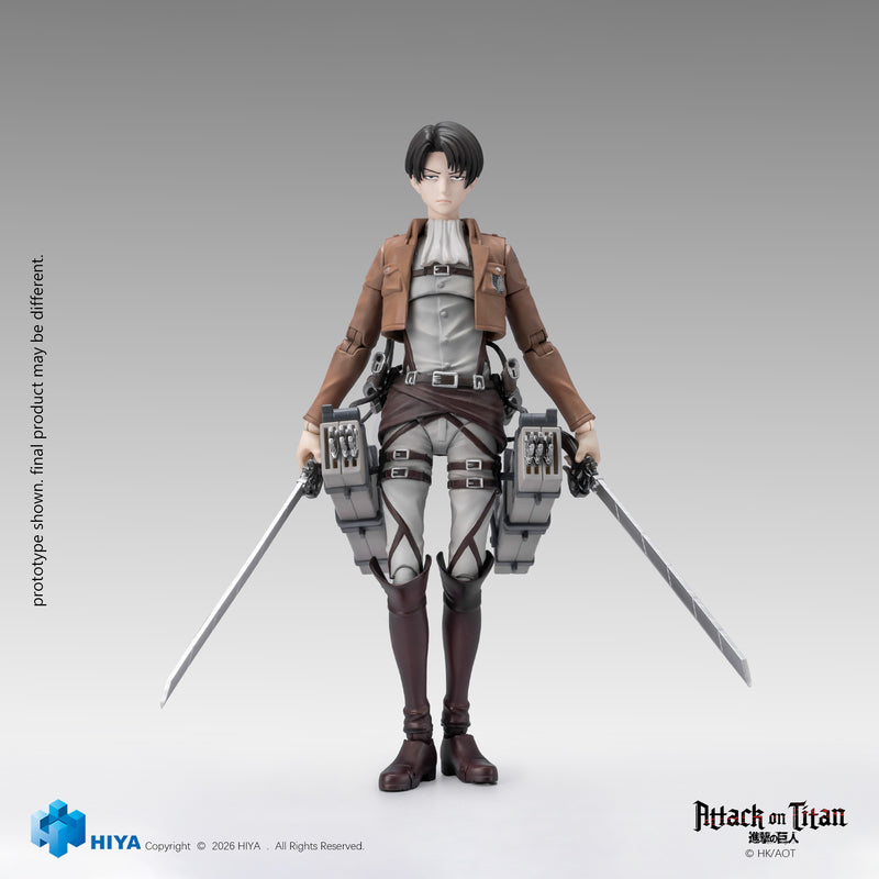HIYA Exquisite Basic Series  1/12 5.7 Inch Attack on Titan 1-3 Levi Ackerman Action Figure