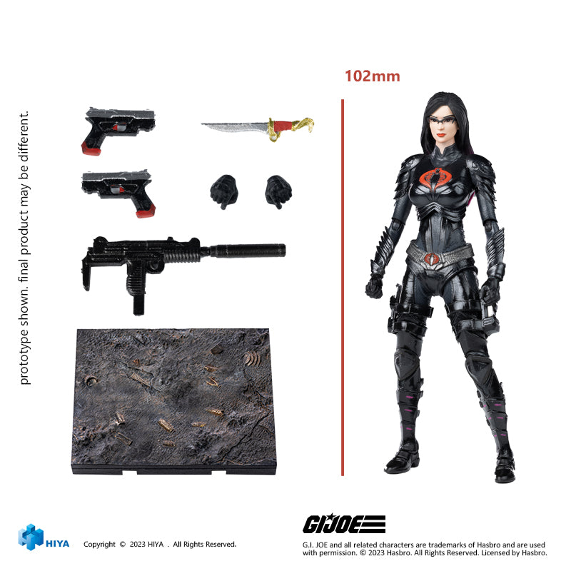 HIYA Exquisite Mini Series 1/18 Scale 4 Inch G.I.Joe Baroness Action Figure