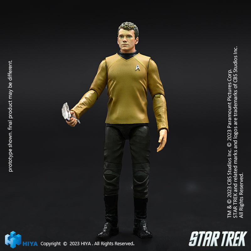 HIYA Exquisite Mini Series 1/18 Scale 4 Inch STAR TREK 2009 Chekov Action Figure